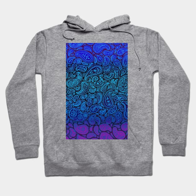 Purple Paisley Hoodie by micklyn